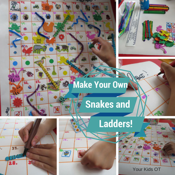 Free snakes and ladders board to print